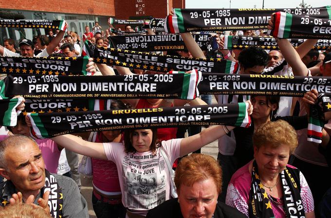Navijači Juventusa ne bodo nikoli pozabili katastrofe na Heyslu. | Foto: 