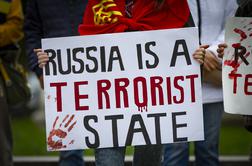 Na ljubljanskih ulicah: Slava Ukrajini, Rusija je terorist #video #foto